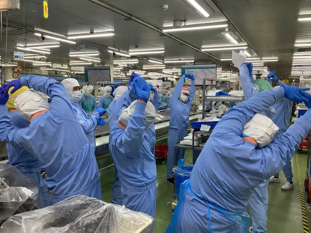 就業時に行う体操の推進